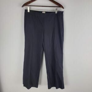 NEW Ecru Cropped Ankle Pants Black Straight Leg High Rise Size 4